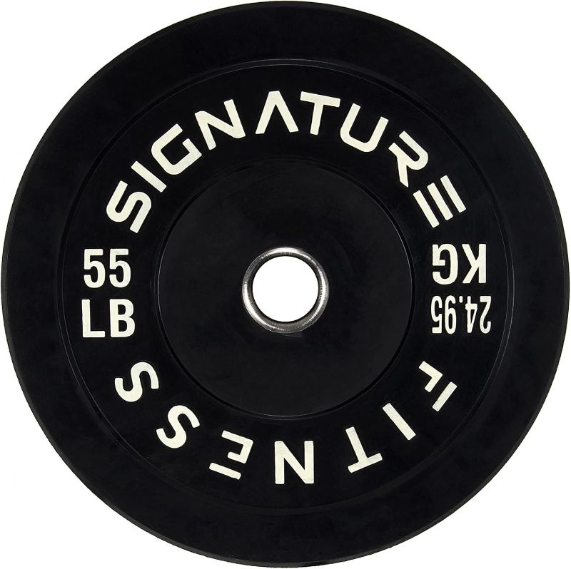 Photo 1 of ***SEE NOTES*** 
45lbs Signature Fitness 2" Olympic Bumper Plate Weight Plates with Steel Hub