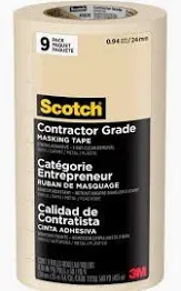 Photo 1 of ***STOCK PHOTO REFERENCE ONLY*** 4 ROLL OF 4 Scotch Contractor Grade Masking Tape, Tan, Tape for General