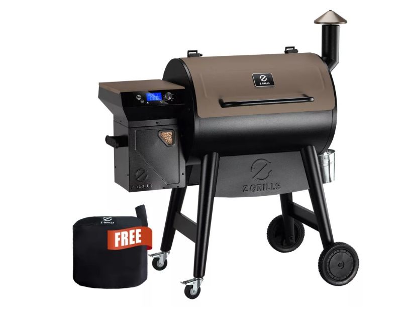 Photo 1 of ***FACTORY SEALED*** ZPG-7002C3E Wood Pellet Grill BBQ Smoker Digital Control with Cover - Silver - Z Grills: Electric Outdoor Cooking
