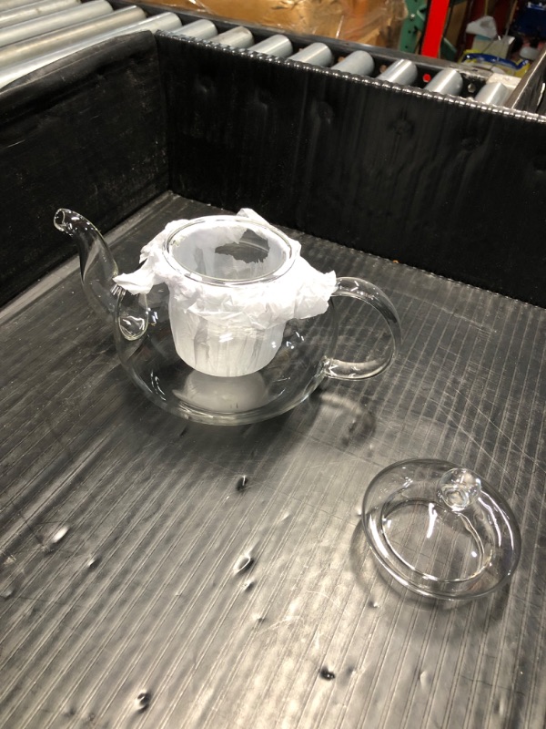 Photo 2 of ***MINOR DAMAGE SEE NOTES***
CnGlass Glass Teapot Stovetop Safe 20.3 oz