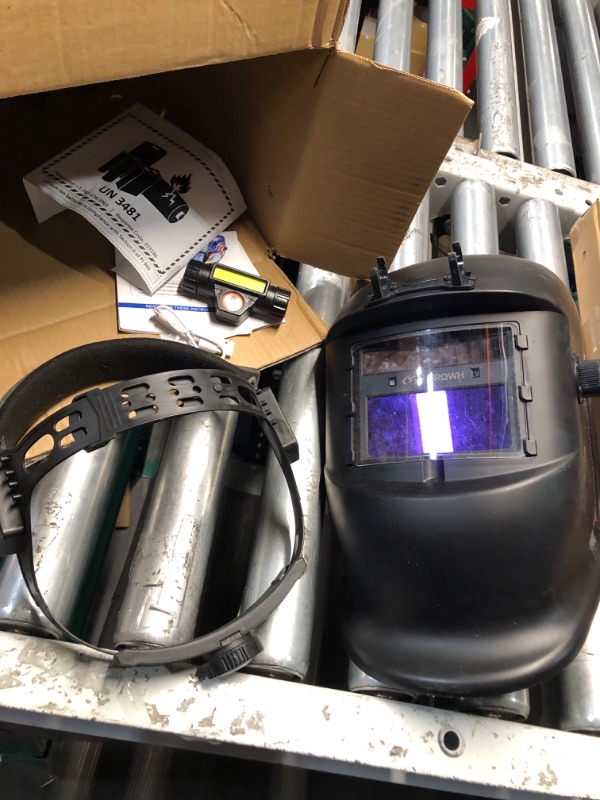 Photo 4 of ***MISSING PIECES/ SEE NOTES***
Welding Helmet with Light True Color Auto Darkening Welding Helmets for Men Solar Powered Welding Hood 2 Arc 