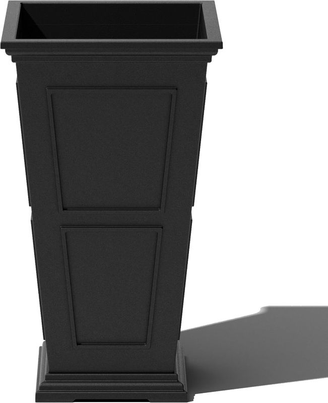 Photo 1 of **MINOR DAMAGE SCRATCHES**
Veradek Brixton Series Tall Plastic Planter - Large Outdoor Planter for Front Porch | Crack Resistant All-Weather Use 26"