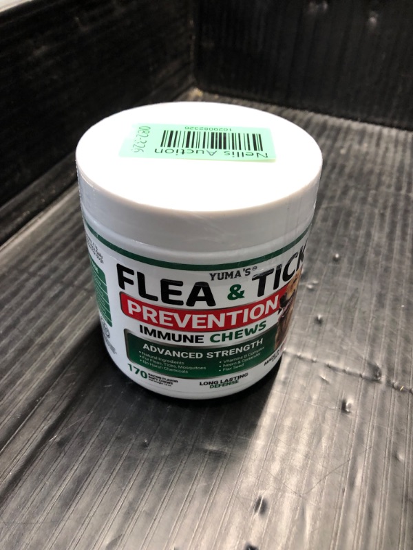 Photo 2 of ***NON REFUNDABLE*** EXP 9/2025 
Flea and Tick Prevention for Dogs Chewables - 170 Chews - Natural Dog Flea and Tick Treatment Chewable Bacon Flavor