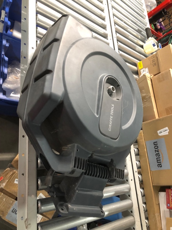 Photo 1 of ***USED - DIRTY - NO PACKAGING - MISSING PARTS - UNABLE TO VERIFY FUNCTIONALITY***
Giraffe Tools Hose Reel 1/2" x 155 ft, Heavy Duty Retractable Garden Hose Reel with Any Length Lock, Slow Return System, Wall Mounted and 180 Deg Swivel Bracket
