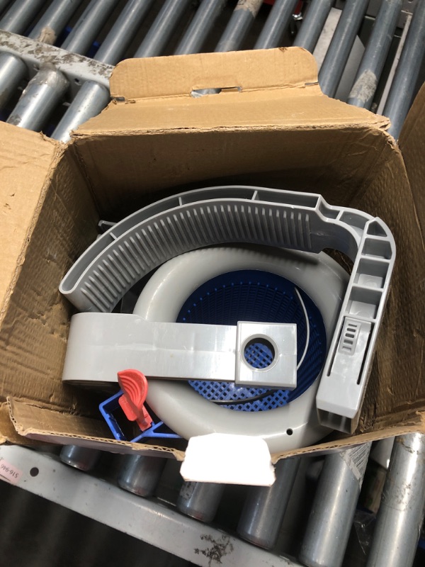 Photo 2 of ***USED - MISSING PARTS - INCOMPLETE - UNABLE TO VERIFY FUNCTIONALITY***
MUWOOB Above Ground Pool Skimmer with 5 Pool Skimmer Socks, Wall Mount Pool Surface Skimmer with Hose and Basket, Adjustable Floating Pool Filter, Automatically Cleans and Removes Po