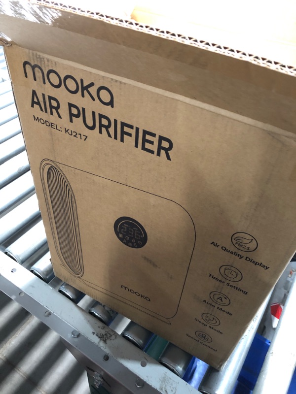 Photo 1 of Air Purifiers for Home Large Room Up to 2500 ft² with PM 2.5 Display Air Quality Sensors, MOOKA H13 HEPA Air Purifier With Auto Mode for Pets Dust Odor Smoke, Timer, 15dB Sleep Mode for Bedroom, KJ217