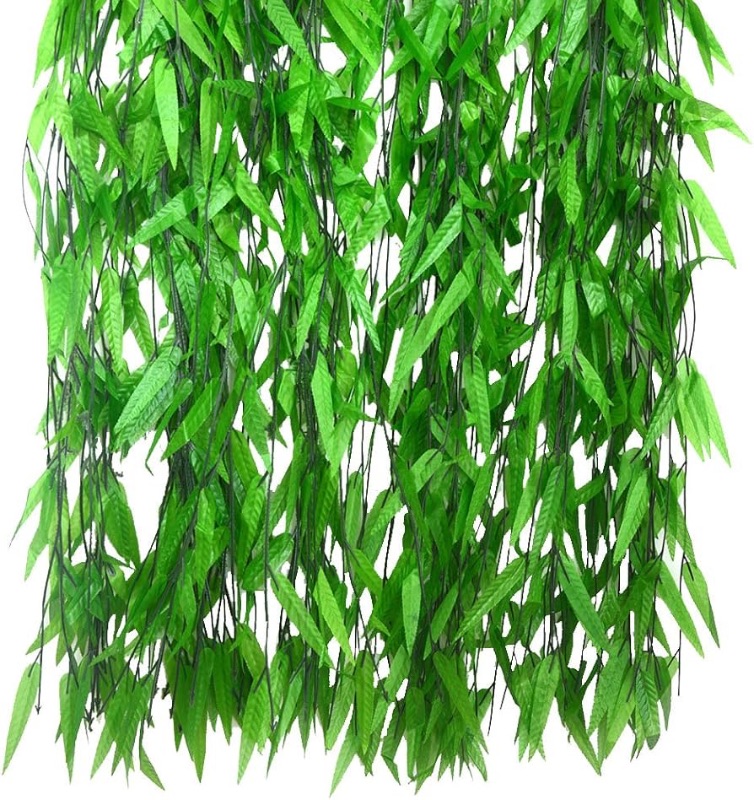 Photo 1 of ***STOCK PHOTO REFERENCE ONLY*** Bird Fiy 50 PCS 376 Feet Artificial Flower Greenery Wicker Rattan Vine Fake Foliage Leaf Flowers Plants Garland Garden Decoration