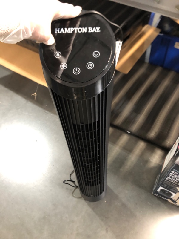 Photo 6 of ***USED - MISSING REMOTE - UNABLE TO TEST***
Hampton Bay 40 in. 4 Speed Digital Oscillating Tower Fan with Remote Control in Black