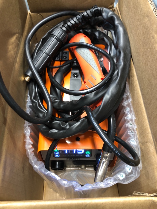 Photo 1 of (READ FULL POST) HITBOX 200A MIG Welder 110V 220V, Flux Core Welder/Stick ARC/Lift Tig 3 In 1 Gasless Mig Welding Machine with Synergy Dual Voltage IGBT Inverter Welder