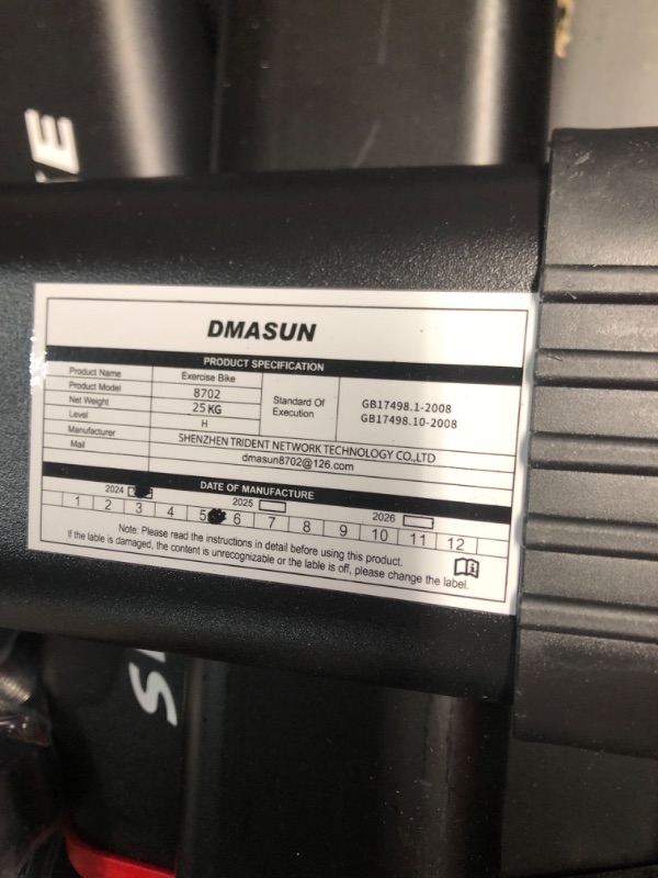 Photo 5 of ***USED - INCOMPLETE - MISSING PARTS - UNABLE TO VERIFY FUNCTIONALITY - SEE PICTURES***
DMASUN Exercise Bike, Silent Magnetic Resistance Stationary Bike for Home with 330 LBS Capacity, Indoor Bike with Comfortable Seat Cushion, Digital Display with Pulse