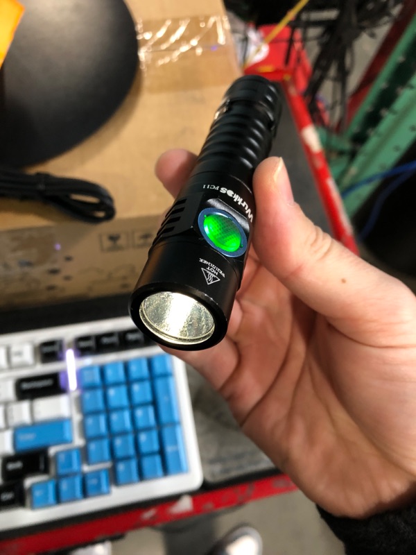 Photo 2 of (READ FULL POST) Wurkkos FC11C Led Flashlight Rechargeable High Lumen 1200, Small Powerful Flashlight USB C, Super Bright EDC Flashlight IP67 Waterproof, 155Meters Beam Distance, 90 High CRI Flashlight(5000K)