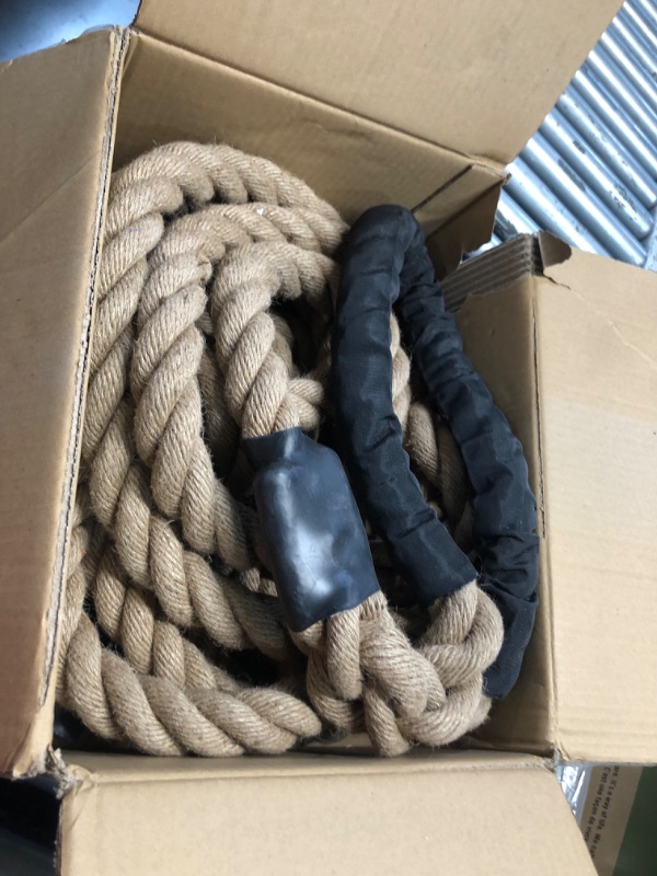 Photo 6 of ***USED - DAMAGED - FRAYED - SEE PICTURES***
Climbing Rope1.5 Inch in Diameter Gym Climbing Rope, No Mounting Bracket Included, Length Available 25Feet