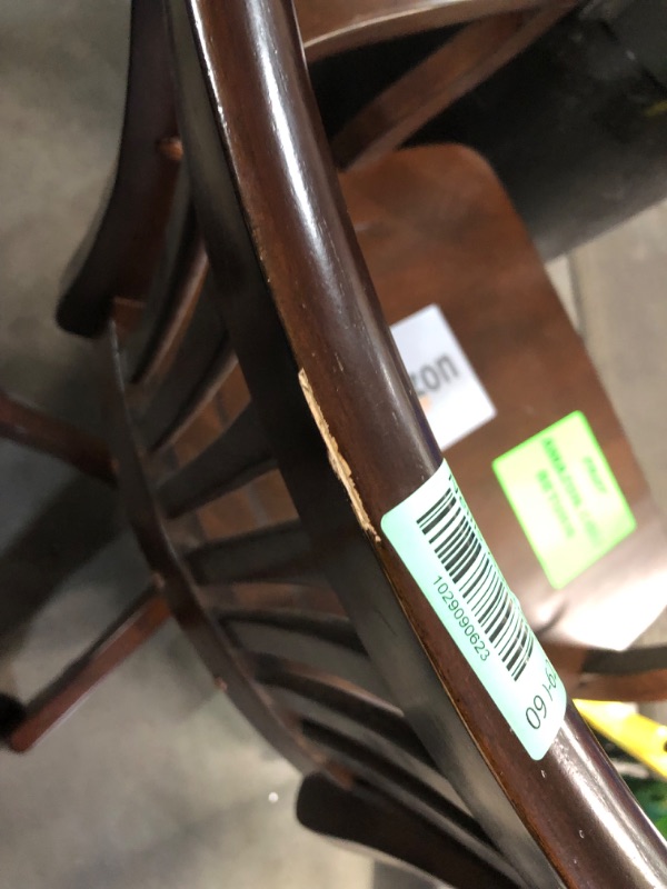 Photo 5 of ***USED - SCRATCHED - NO PACKAGING - SEE PICTURES***
OSP Home Furnishings Deluxe Wood Bankers Desk Chair with Wood Seat 23"D x 25.25"W x 35.75"H