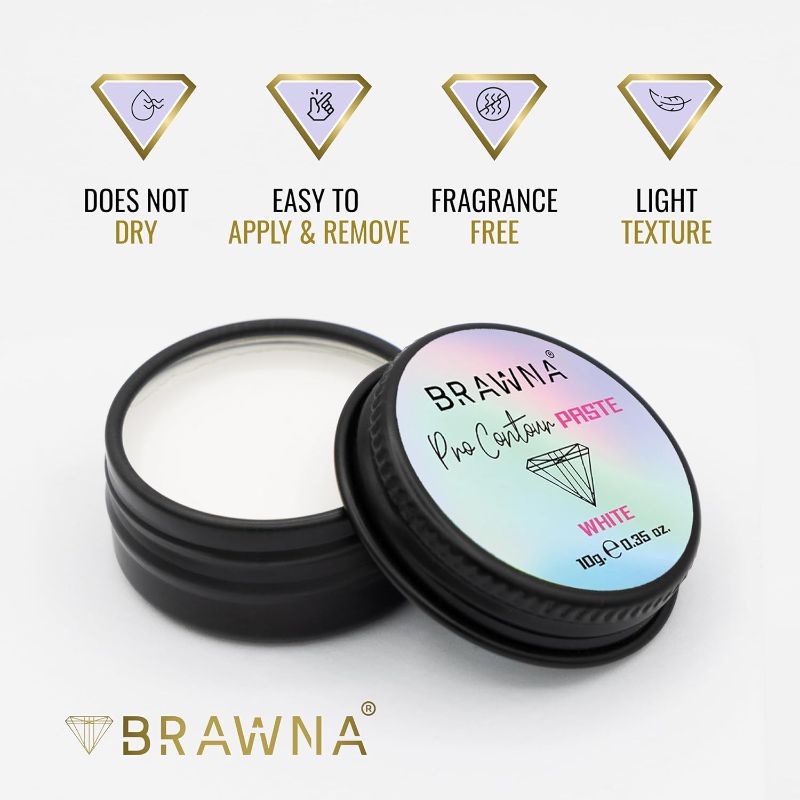 Photo 1 of (READ FULL POST) BRAWNA Eyebrow 1 Countour White Mapping Paste