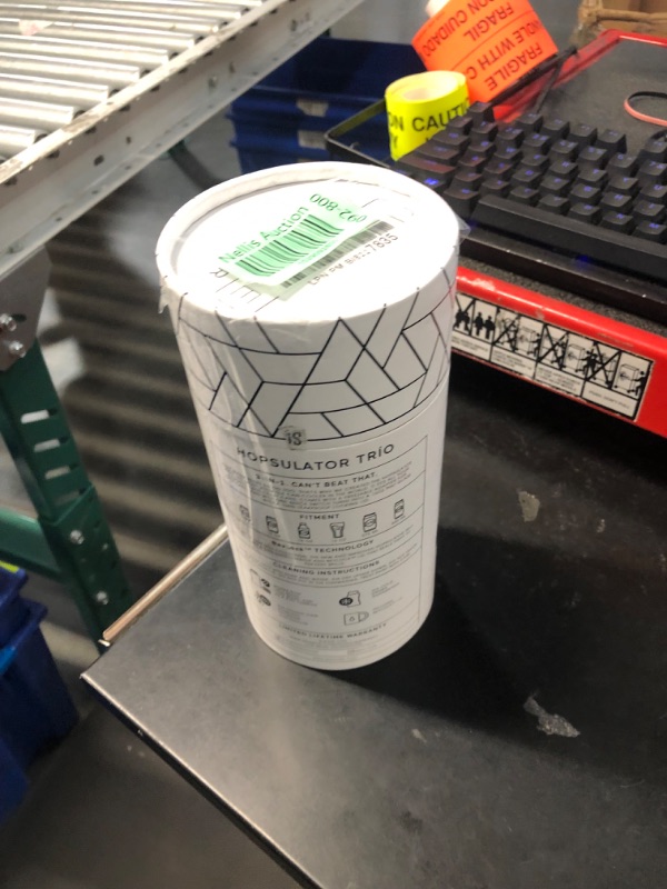 Photo 1 of ***missing lid***
BrüMate Hopsulator Trio 3-in-1 Insulated Can Cooler for 12oz / 16oz Cans + 100% Leak Proof Tumbler with Lid | Insulated for Beer, Soda, and Energy Drinks (Dark Aura)