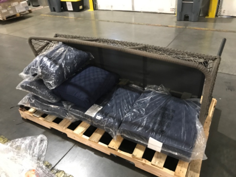 Photo 4 of (Trailer/Truck PICKUP)**READ NOTES**
Parker Mill Black 4-Piece Metal Patio Seating Set with Porter Midnight Cushions


