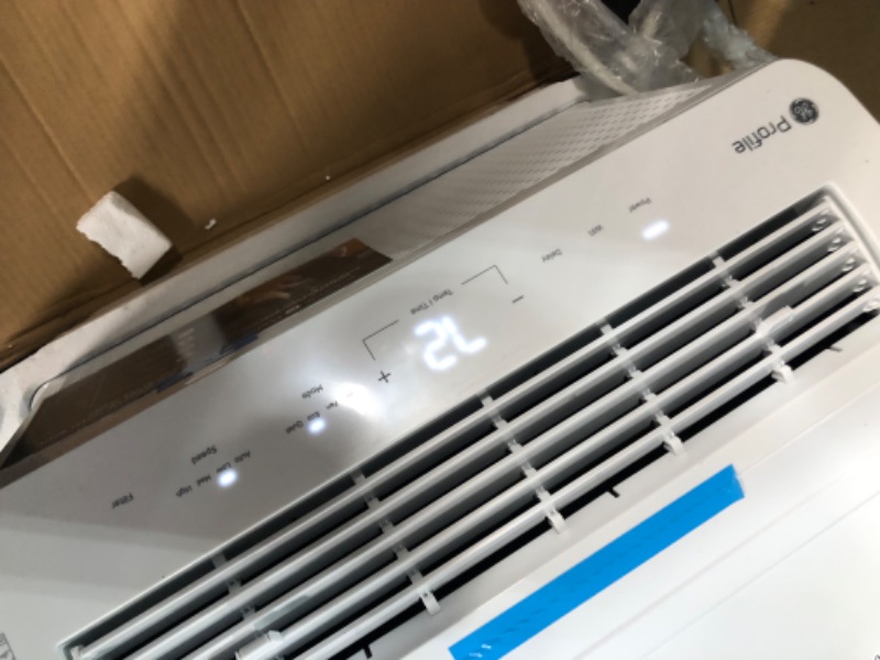 Photo 5 of **LIKE NEW
GE Profile ClearView Inverter Window AirConditioner Unit, 12,200 BTU,115 Volt,U-Shaped Adjustable Depth,Energy Efficient Cooling up to 550 sq ft.,Ultra Quiet, SMART Home Capable,Includes Remote,White