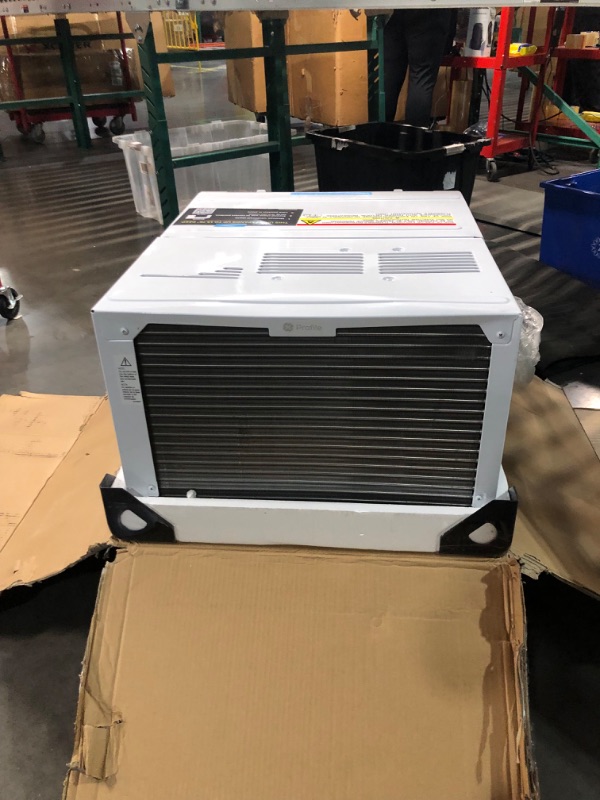 Photo 9 of **LIKE NEW
GE Profile ClearView Inverter Window AirConditioner Unit, 12,200 BTU,115 Volt,U-Shaped Adjustable Depth,Energy Efficient Cooling up to 550 sq ft.,Ultra Quiet, SMART Home Capable,Includes Remote,White