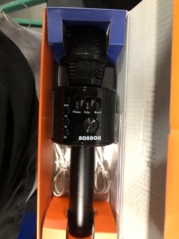 Photo 3 of ***ITEM TESTED FOR POWER, UNABLE TO TEST FURTHER*** BONAOK Wireless Bluetooth Karaoke Microphone