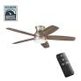 Photo 1 of ***FACTORY SEALED*** 42 in. Smart Indoor Black Ceiling Fan with 3-Colors LED