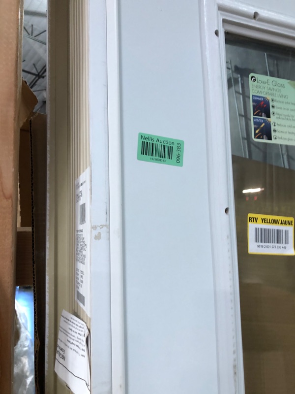 Photo 3 of ***** PALLET OF GENERAL MERCHANDISE- NONREFUNDABLE- SOLD AS IS- TRUCK/TRAILER PICKUP ONLY***
PATIO DOOR 5/8 X 6/8 MAJESTIC STEEL, 59 LOWE RH IN-SWING, 6-9/16" PRIMED COMPOSITE, BRICKMOULD APPLIED, COMPOSITE, ADJUSTABLE MIL FINISH, COMPRESSION WEATHERSTRIP