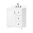 Photo 1 of *** TRUCK/TRAILER PICKUP ONLY***
allen + roth Rigsby 30-in White Undermount Single Sink Bathroom Vanity with White Engineered Marble Top
