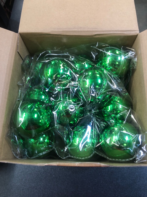 Photo 2 of 36 Pcs St. Patrick's Day Ball Ornaments 2.4 Inch Shiny Balls Glitter Christmas Tree Pendants Baubles Balls St. Patrick's Decorations for Tree Wreath