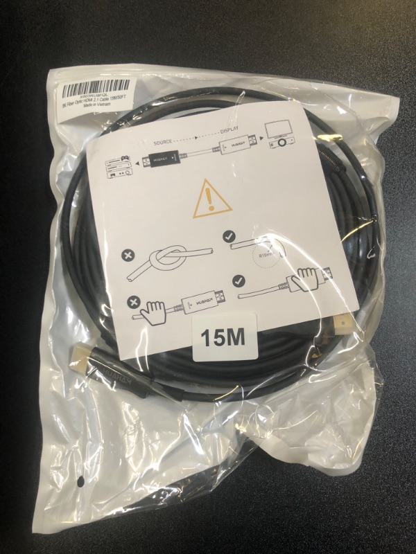 Photo 1 of 8k  Fiber Optic HDMI 2.1 Cable 15M/50FT 