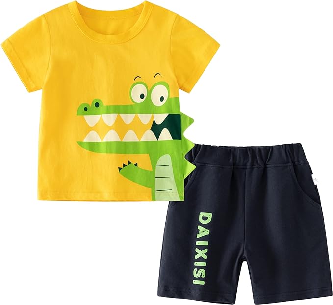 Photo 1 of Boarnseorl Baby Boys Playwear Set,Casual Shorts Set Summer Outfits 1-7 Years Clothes
