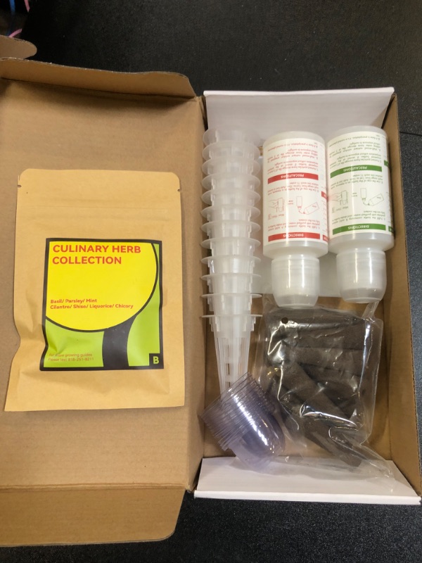 Photo 1 of Inbloom  Seed Starter Pod Kit Plant for Hydroponics Growing System, 12-Pods (300+ Seeds Included Basil, Parsley, Oregano, Thyme, Mint, Cilantro, and Dill) 12-pod herb