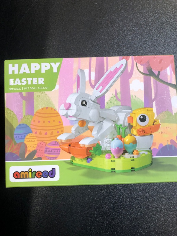 Photo 2 of Easter Bunny and Easter Chick Building Block Toy Set, Easter Toys as Easter Basket Stuffers and Easter Egg Fillers, Easter Gift for Adults or Kids Boys Girls 6-12