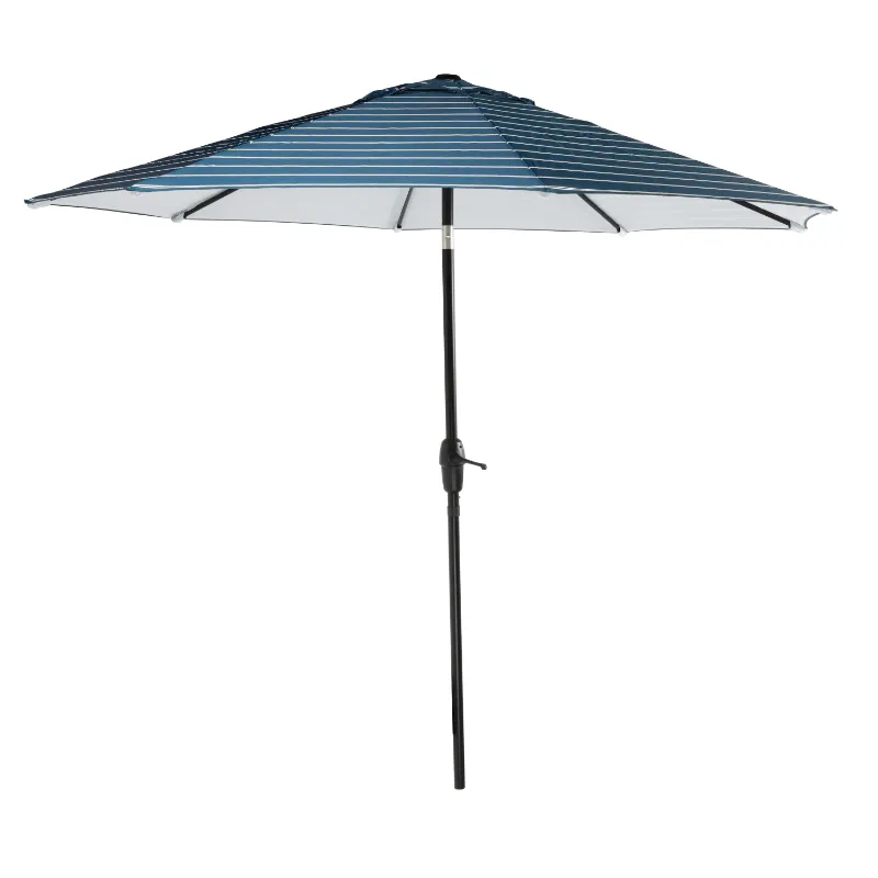 Photo 1 of ***USED - LIKELY MISSING PARTS - UNABLE TO VERIFY FUNCTIONALITY***
allen + roth 9-ft Aluminum Blue Auto-tilt Market Patio Umbrella with Lights