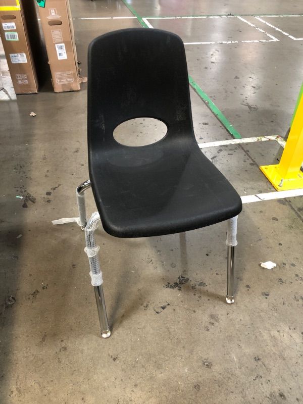 Photo 1 of  Black with Chrome Legs MyPosture Children's Chair, 14-inch