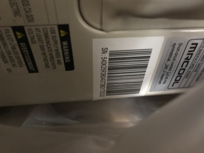 Photo 4 of **SEE NOTES // PARTIAL SET**  9k BTU 19 SEER MrCool Advantage Ductless Heat Pump Split System 4th Generation - 230v
