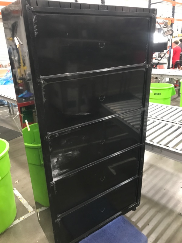 Photo 4 of * MISSING KEYS* Husky
Ready-to-Assemble 24-Gauge Steel Freestanding Garage Cabinet in Black (36.6 in. W x 72 in. H x 18.3 in. D)