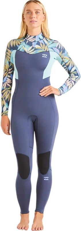 Photo 1 of 
BILLABONG 3/2 Synergy Back-Zip FlatLoleck Fullsuit Wetsuit - Women's, Indigo Ocean, M
