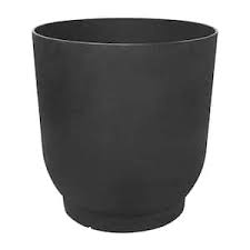 Photo 1 of * SET OF 2* Tierra Verde
20 in. x 21 in. Slate Rubber Florencia Floor Planters with Water Reservoir
