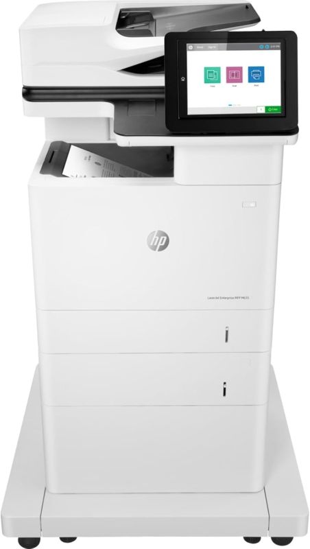 Photo 1 of * DAMAGED * READ NOTES*
HP LaserJet Enterprise MFP M635fht Monochrome All-in-One Printer with built-in Ethernet, 2-sided printing, extra paper tray & wheeled stand (7PS98A),White
