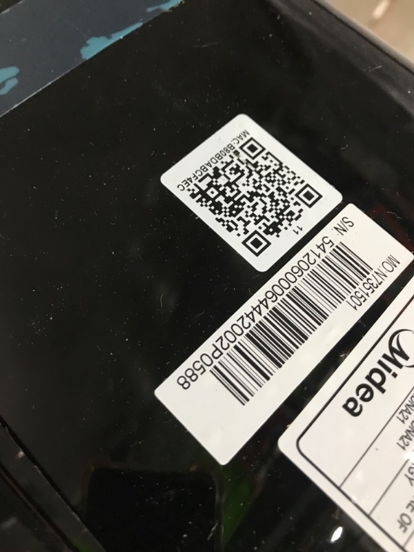 Photo 3 of *MINOR DAMAGE* MISSING PARTS* Midea Duo 14,000 BTU (12,000 BTU SACC) High Efficiency Inverter, Ultra Quiet Portable Air Conditioner, Cools up to 550 Sq. Ft., Works with Alexa/Google Assistant, Includes Remote Control & Window Kit Black 14,000 BTU