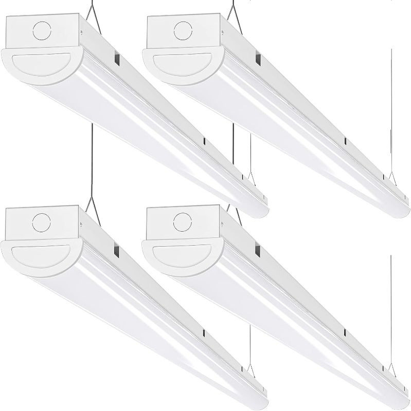 Photo 1 of ANTLUX 110W LED Linear Strip Lights 8FT LED Shop Lights, 12000 Lumens, 5000K, 8 Foot Garage Lights, Surface Mount and Hanging Ceiling Lighting Fixture, Fluorescent tube Replacement, 4 Pack
