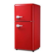 Photo 1 of * See notes* 3.5 cu. ft. Retro Refrigerator Mini Fridge with Freezer, 2-Doors and Adjustable Mechanical Thermostat in Reds
