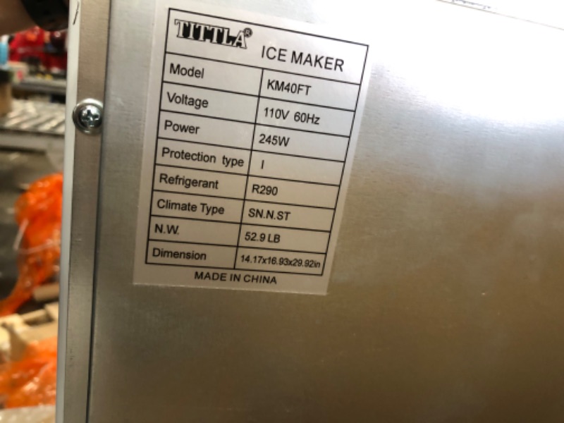 Photo 3 of * SEE NOTES* Machine,Commercial Ice Cube Maker, Makes 77 Lbs Ice in 24 Hrs-Ice Cubes Ready in 13-18 Mins, Electric Cube Ice Machine Could Be Used in Hotel,Restaurant,Bar...
