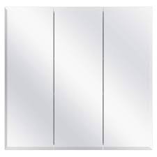 Photo 1 of * MINOR DAMAGE* 30.4 in. W x 30.2 in. H Rectangular Medicine Cabinet with Mirror in White with Adjustable Shelves
