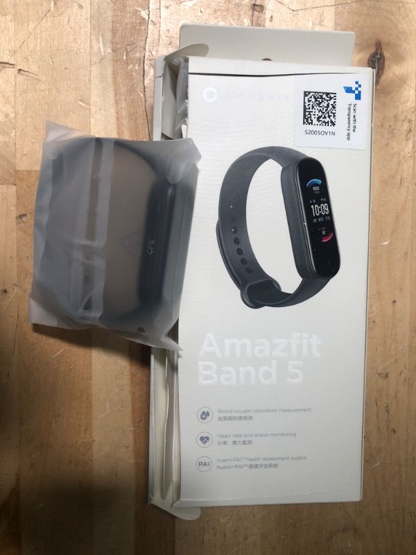 Photo 2 of Amazfit Band 5 Activity Fitness Tracker with Alexa Built-in, 15-Day Battery Life, Blood Oxygen, Heart Rate, Sleep & Stress Monitoring, 5 ATM Water Resistant, Fitness Watch for Men Women Kids, Black
