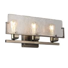 Photo 1 of allen + roth Aria 22-in 3-Light Bronze Modern/Contemporary Vanity Light
