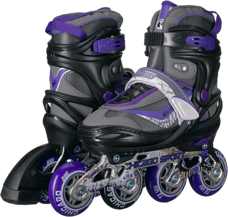 Photo 1 of (READ FULL POST) CHICAGO Skates Inline Skates Kids Adjustable Skates (1-4 SIZE) 
