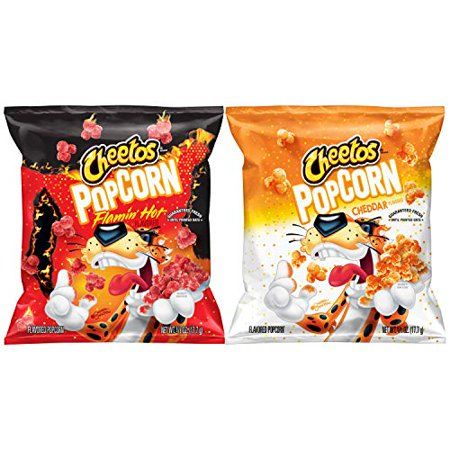 Photo 1 of **Exp 6/18/24**
Cheetos Popcorn, Cheddar & Flamin' Hot Variety Pack, 0.625oz Bags (40 Pack)