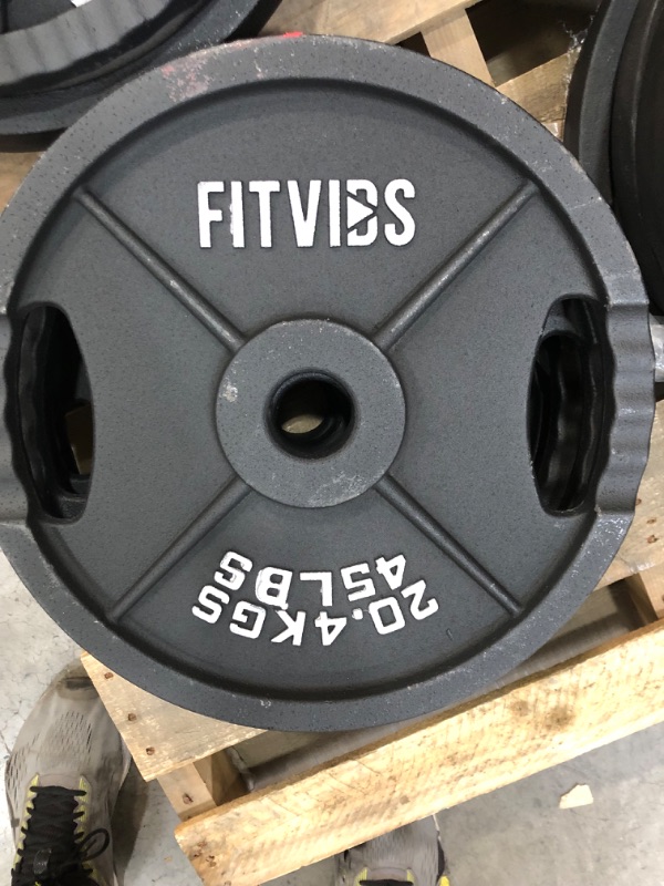 Photo 1 of 
1Plate Only***Signature Fitness Olympic 45lb Cast Iron Plate for Strength Training and Weightlifting
Color: Two Hole Vintage