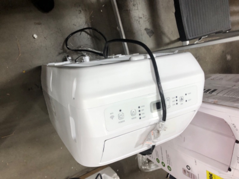 Photo 6 of ***MISSING PARTS***Hisense Smart SACC 8,000 BTU Dual Hose Portable Air Conditioner with Heat Pump, 4-modes (Cool, Heat, Fan, Dehumidifier) WiFi, Remote, Up to 550 sq. ft., AP55023HR1GD White - (Renewed)