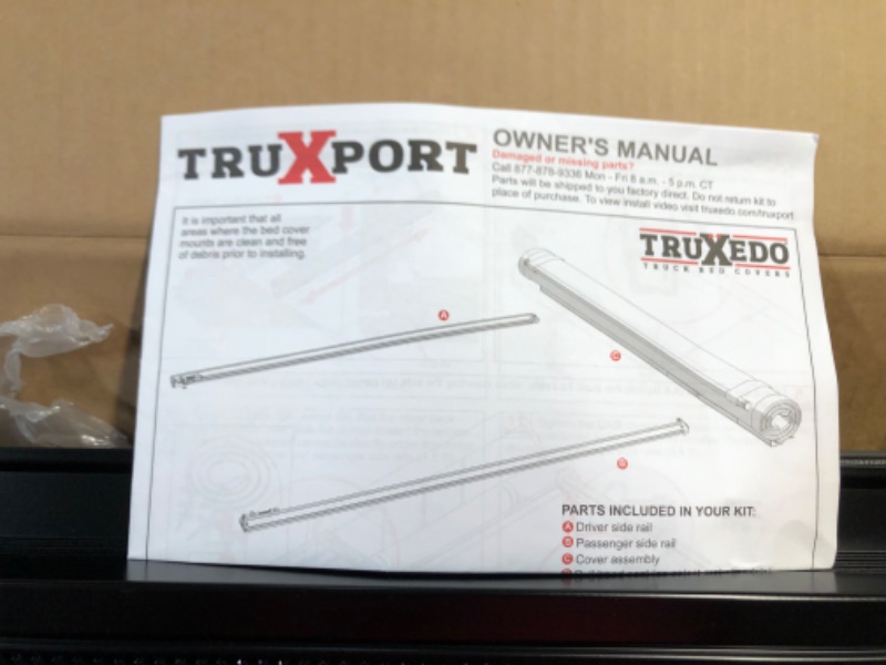 Photo 3 of ***USED - LIKELY MISSING PARTS - UNABLE TO VERIFY FUNCTIONALITY***
RealTruck TruXedo TruXport Soft Roll Up Truck Bed Tonneau Cover | 273301 | Fits 2020 - 2024 Chevy/GMC Silverado/Sierra 2500/3500HD 6' 10" Bed (82.2") 6' 10" Bed TruXport